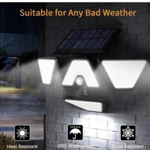 Solar Lights for Outside, Wireless Motion Sensor Outdoor Lights Waterproof