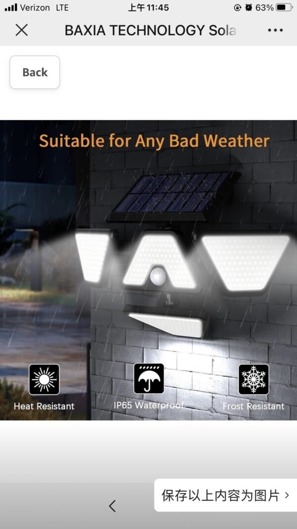 Solar Lights for Outside, Wireless Motion Sensor Outdoor Lights Waterproof