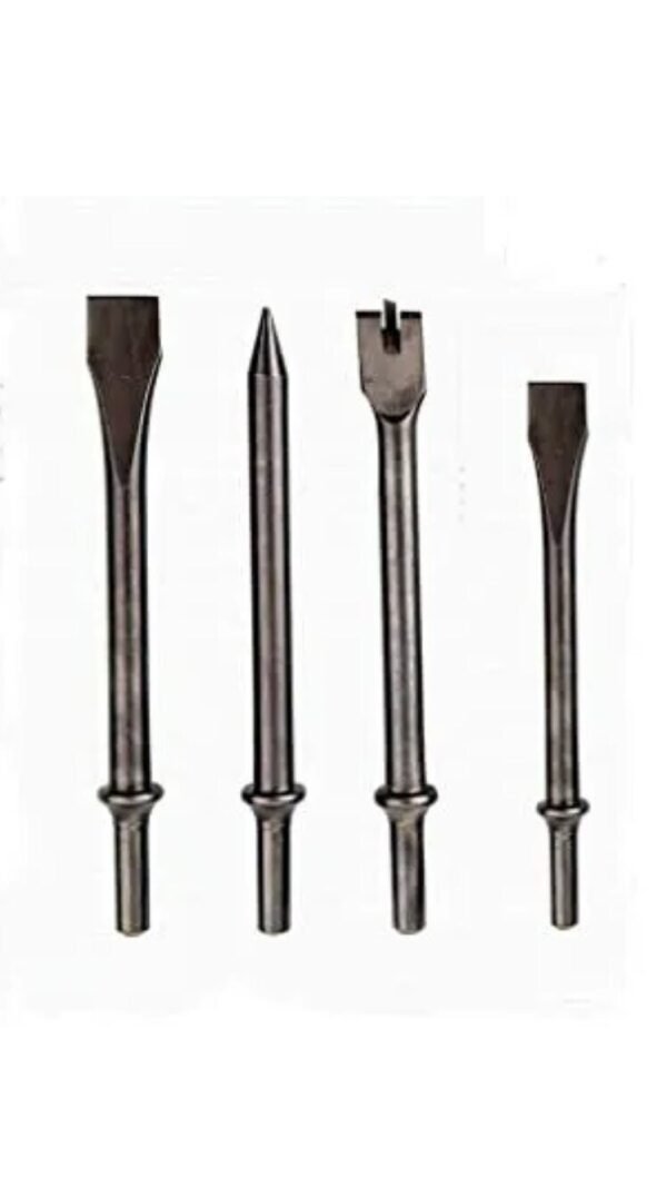 Heavy-Duty Air Impact Hammer Chisel Set(Cutter and Punch Set)