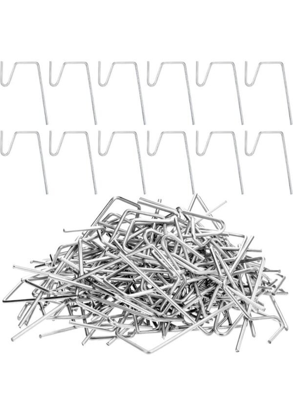 100 Pieces Christmas Light Hook Gutter Grid Hooks For Outside Decoration Silver