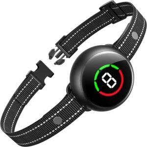 NBJU Rechargeable Anti Barking Collar with 5 Adjustable Sensitivity For Dog Ip67