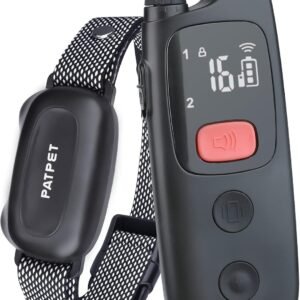Dog Vibration 16 Static Levels Shock Beep Training Collar with Remote Waterproof