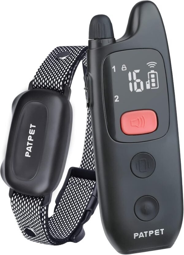 Dog Vibration 16 Static Levels Shock Beep Training Collar with Remote Waterproof