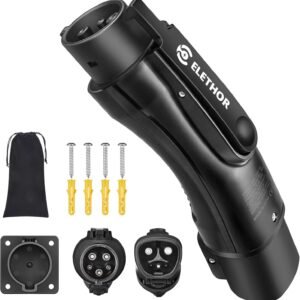 Tesla to J1772 Adapter, Tesla Charger Adapter for J1772 EVs, Max 60A/250V UL Cer