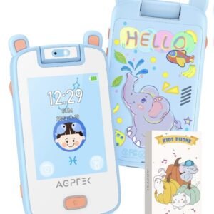 AGPTEK Touchscreen Toys Phone with 32 GB TF Card with Dual Camera Gifts for Kids