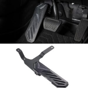 Dead Pedal Foot Rest Pad - Left Side Kick Panel Anti-Slip Thickened For Jeep ……