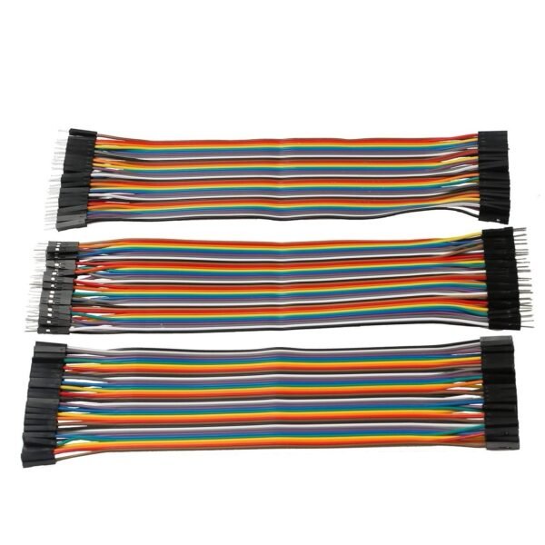 120pcs 5.9"Dupont Breadboard Jumper Wire Female to Female 1pin-1pin 2.54mmCables