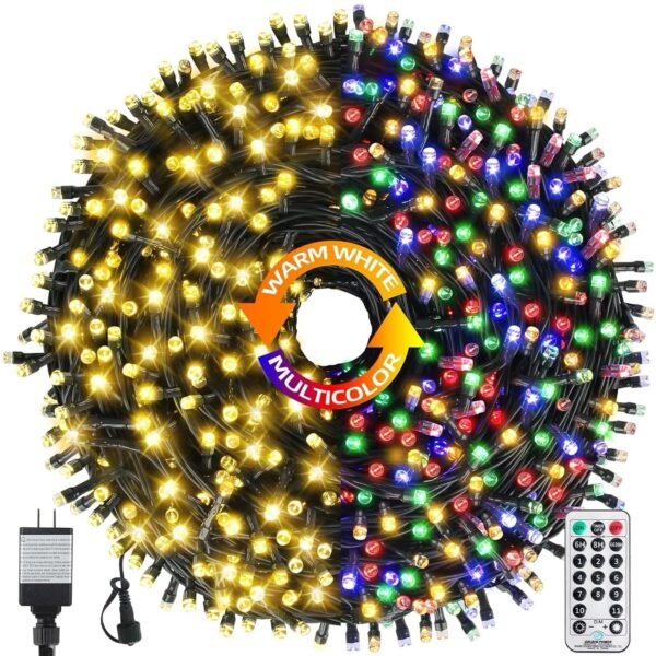 Christmas Light 170FT 500 LED Out/Indoor Waterproof with Timer Memory Color Cha