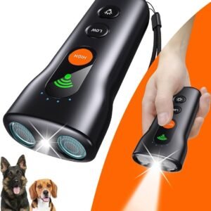 Dog Bark Deterrent Devices 3in1 Rechargeable Ultrasonic 50ft with High Low Mode