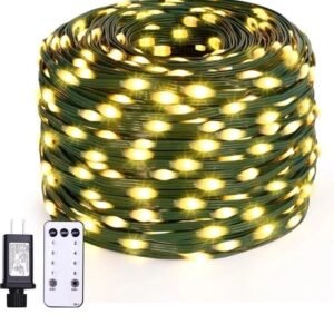 Christmas Lights Strip Lights 200LED 66FT Outdoor With remote control Warm White