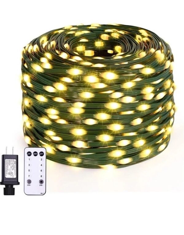 Christmas Lights Strip Lights 200LED 66FT Outdoor With remote control Warm White