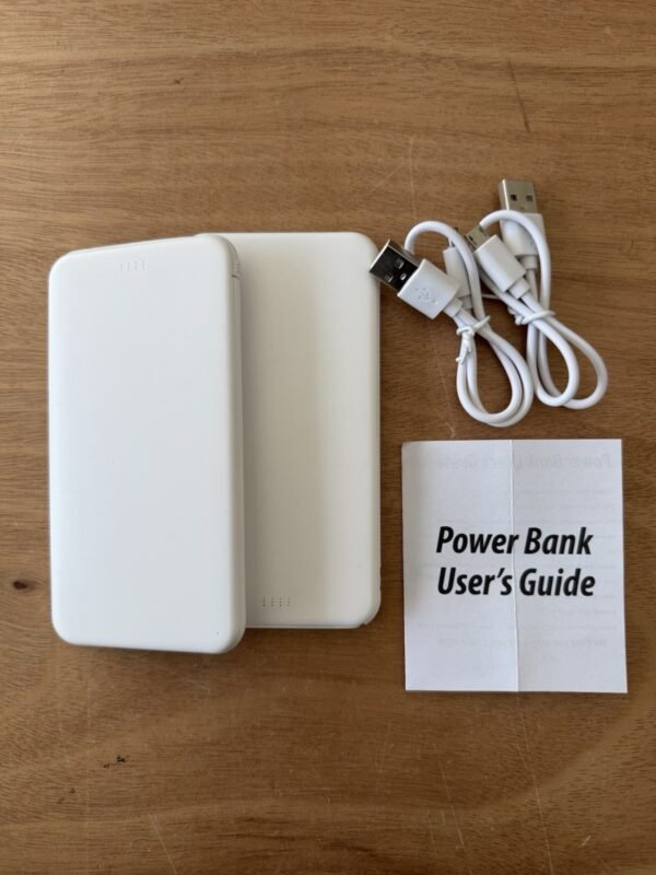 2 pack Power Bank Mini Small 4000 mAh For Phone And USB  White