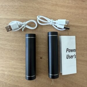 2pack Power Bank Mini Small 2000 mAh  For Phone And USB Black