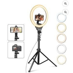 12" LED Selfie Ring Light With 67" Tripod Phone & Holder Stand For Makeup Steam