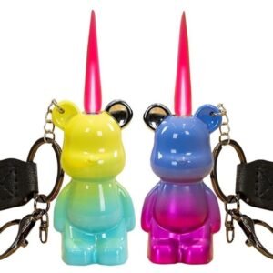 2 Pack Color Gradient Cool Refillable Lighter Adjustable For Camping BBQ Kitchen