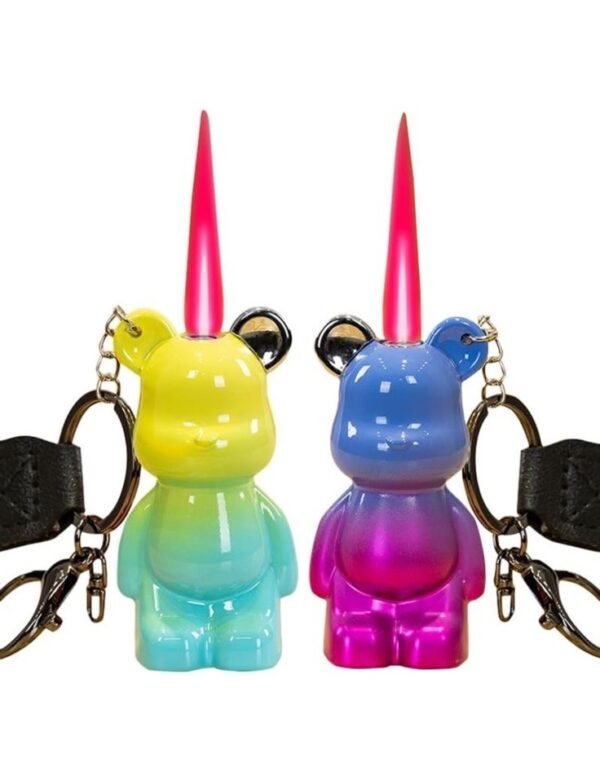 2 Pack Color Gradient Cool Refillable Lighter Adjustable For Camping BBQ Kitchen