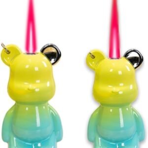 2 Pack Color Gradient Cool Refillable Lighter Adjustable For Camping BBQ Kitchen