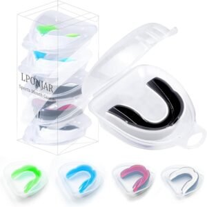 5 Pack Kids Youth Mouth Guard for Sports with Case For Child Teen Sports 7- 14 Y