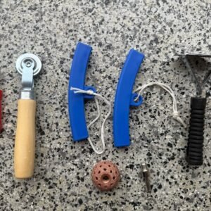 7Pcs Tire Patch Kit Heavy Duty  Tungsten Steel Buffing Wheel Scraper Rim Set