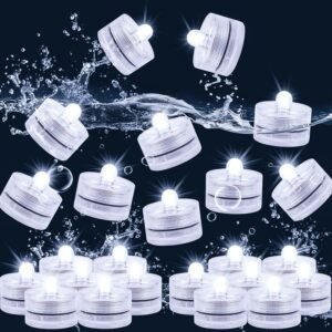 Submersible Tea Pond Underwater Small LED Lights Battery Operated 125 Hours 36pc