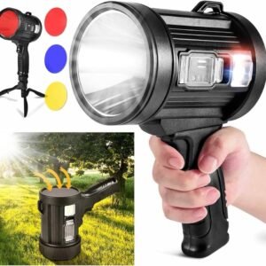 200000Lumens Solar Super Bright LED Flashlight COB Light 4 Color tripod For Home