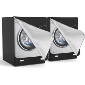 2Pack Washer Dryer Cover,Washine Machine Cover Waterproof Washing Machine Cover